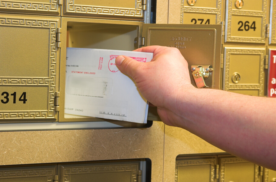 checking the mail